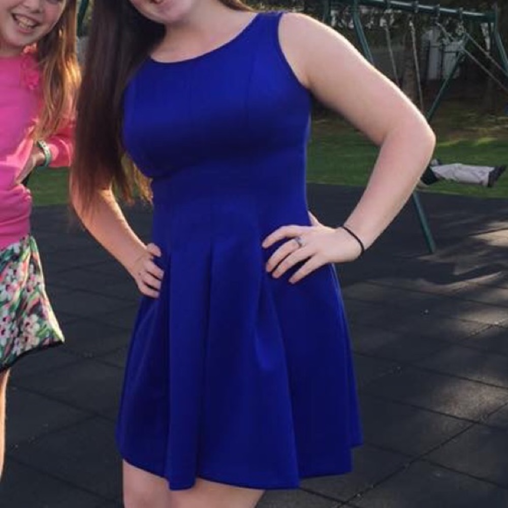Royal blue dress